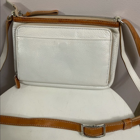 Brighton leather crossbody handbag organizer - Picture 2 of 5